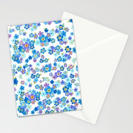 Field of forget-me-nots Stationery Cards