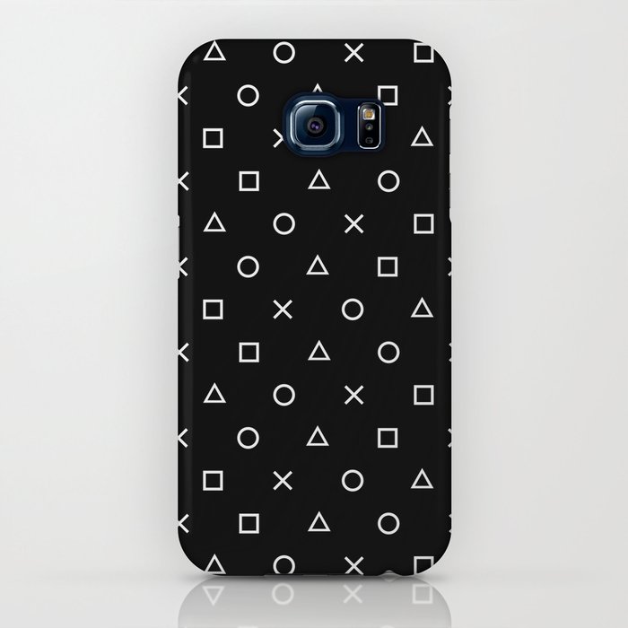 gamer pattern (white on black) iphone case