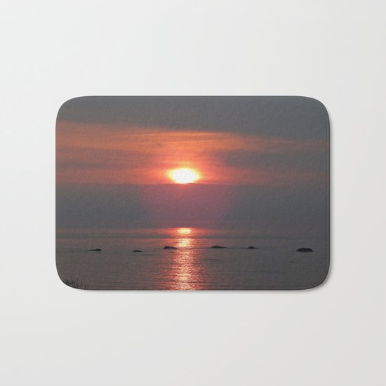 Ste-Anne-Des-Monts Sunset on the Sea Bath Mat