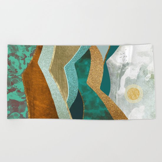 Golden Hills Beach Towel