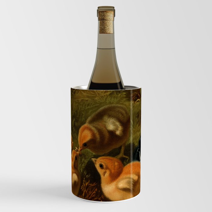 Baby Chicks Art Wine Chiller