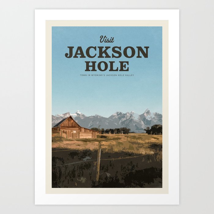 Visit Jackson Hole Art Print