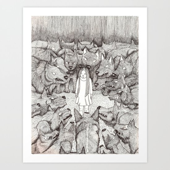 "I will not let her see me like this." Art Print