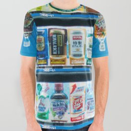 Japan Vending Machine All Over Graphic Tee