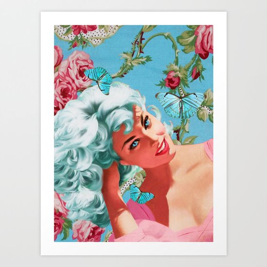 BLUE SKEYES Art Print