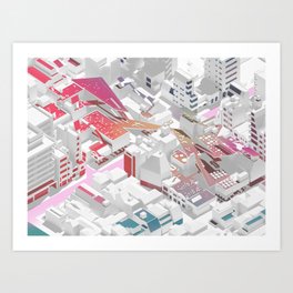 Kagurazaka, Tokyo Art Print