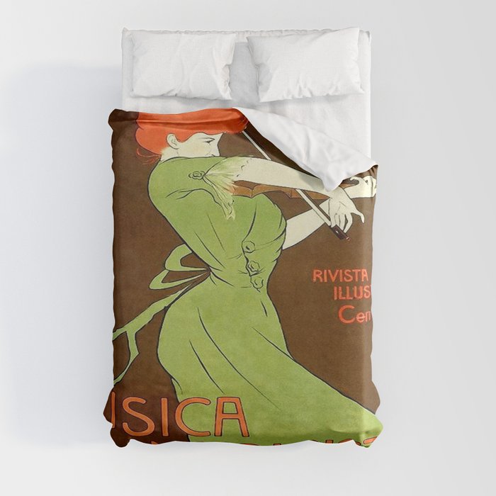 Vintage poster - Musica e Musicisti Duvet Cover