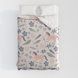 Mares Among Lilies (Arcadia) Duvet Cover