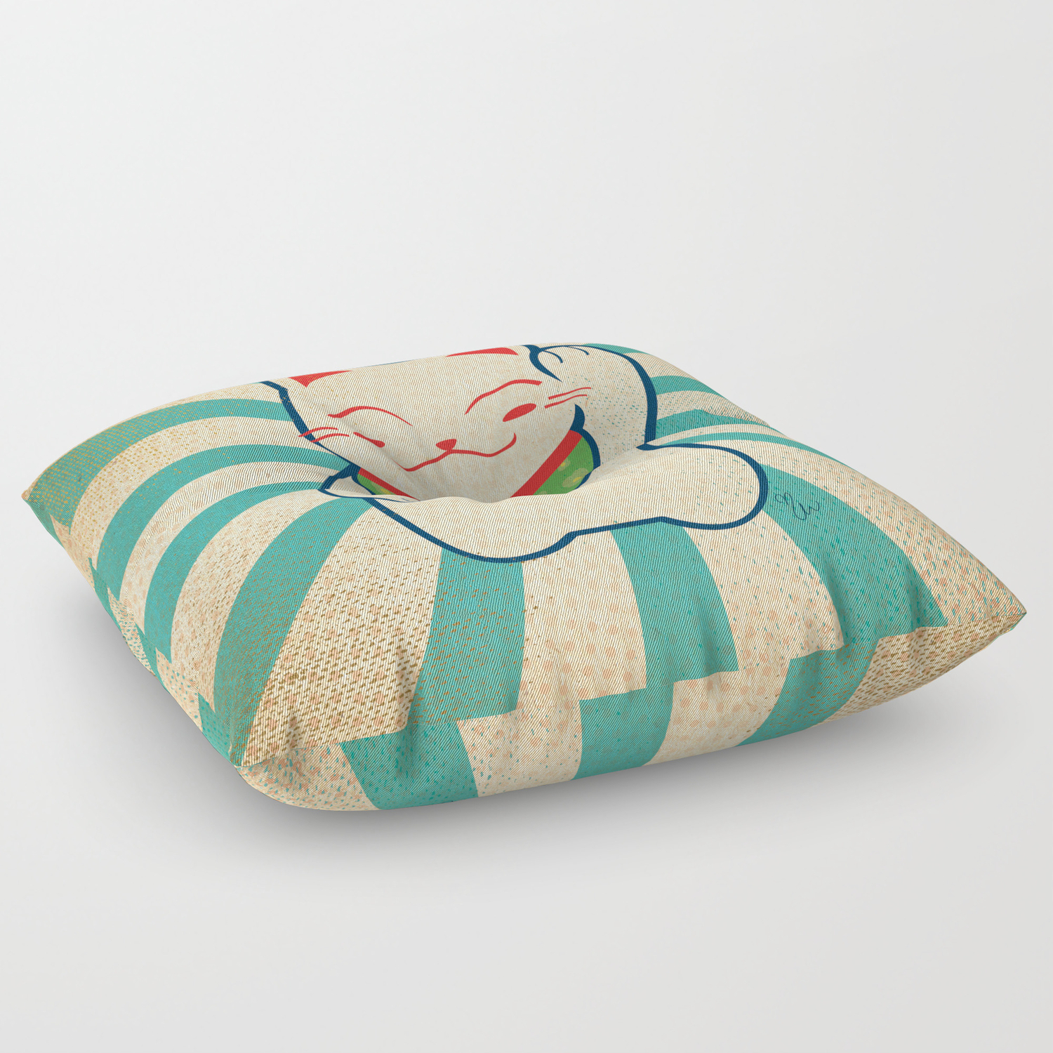 lucky cat cushion