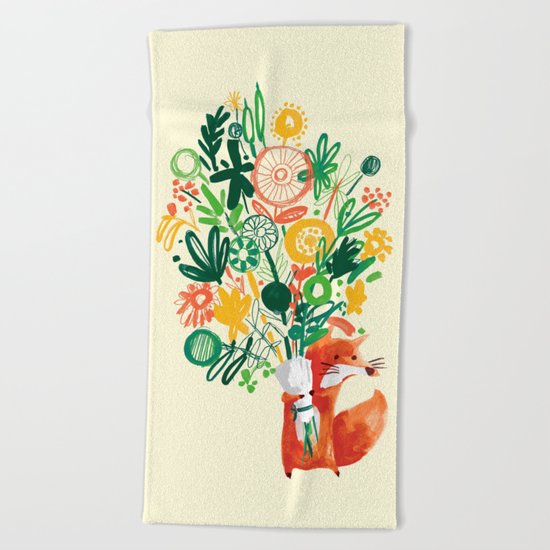 Flower Delivery Beach Towel