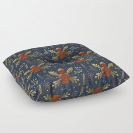 Forest Fairy Pattern (Dark Blue) Floor Pillow