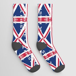 Keep Calm And Celebrate A First Text On The Union Jack Socks