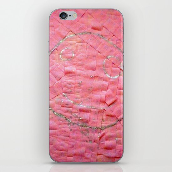 Smile on a pink toilet paper iPhone & iPod Skin