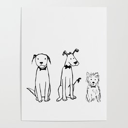 Three dogs Poster