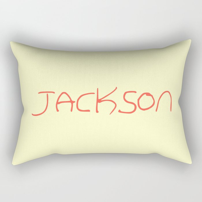first Name  6 Jackson Rectangular Pillow