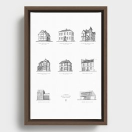 London architecture Framed Canvas