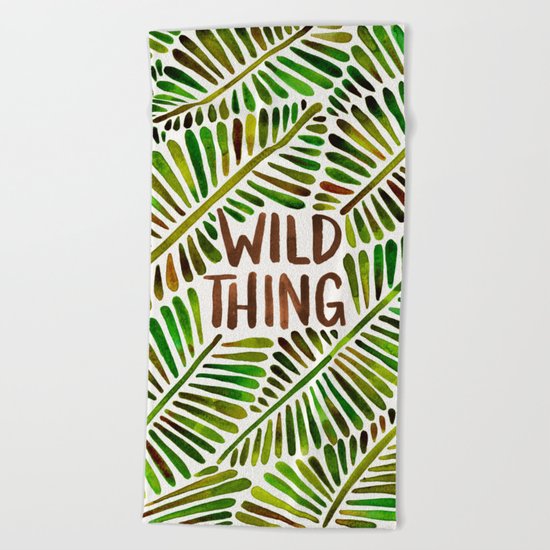 Wild Thing – Green Palette Beach Towel