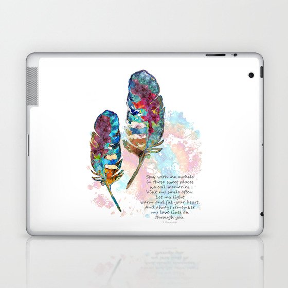 My Light Lives On - Sympathy Grief And Comfort Art Laptop & iPad Skin