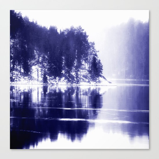 Painted scene Canvas Print