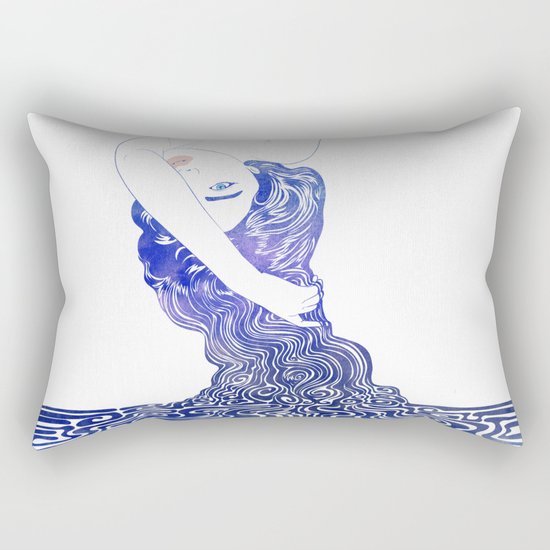 Water Nymph XXXVII Rectangular Pillow