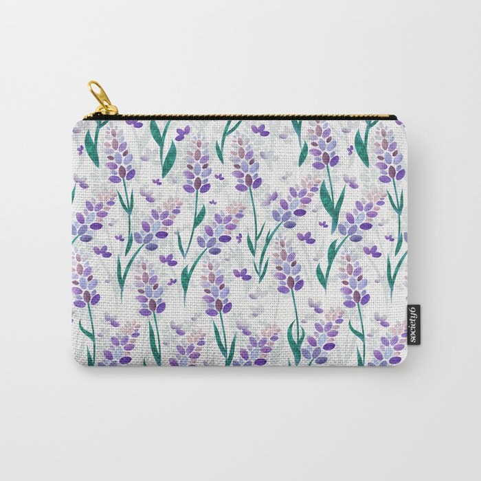 Lavender Fields Pattern, Light Carry-All Pouch