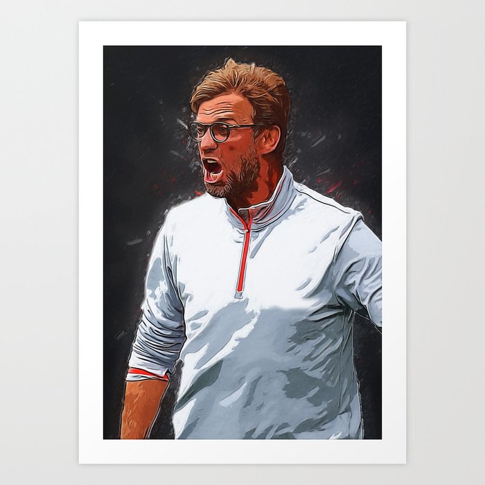 Jurgen Klopp Art Print By Cloudlifestudio Society6