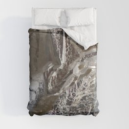 Silver Crystal First Comforter