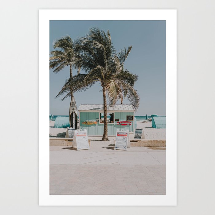palm trees viii / miami beach, florida Art Print