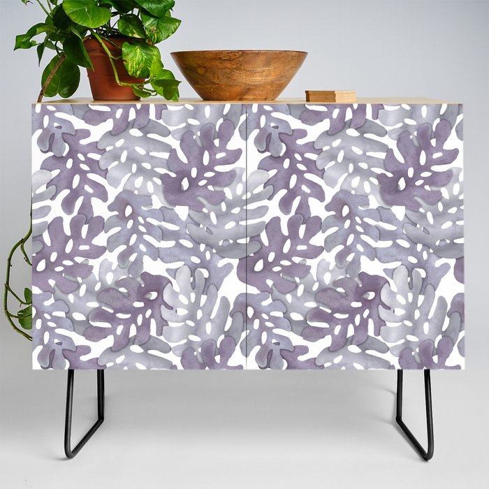 Muted Monstera 03 Credenza