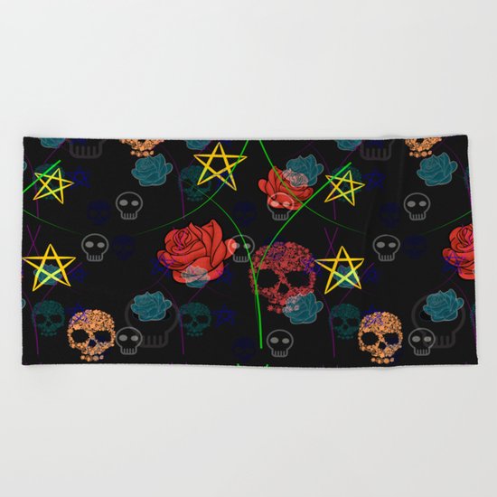Black Magic Beach Towel