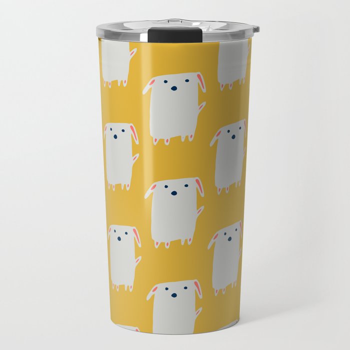 Cute sweet Dog Yellow Travel Mug