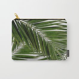 Palm Leaf III Carry-All Pouch | Green, Mixedmedia, Leaf, Tree, Palm, Watercolor, Abstract, Nature, Mixed Media, Country 