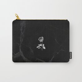 Forever Petal (Black Silver) Carry-All Pouch