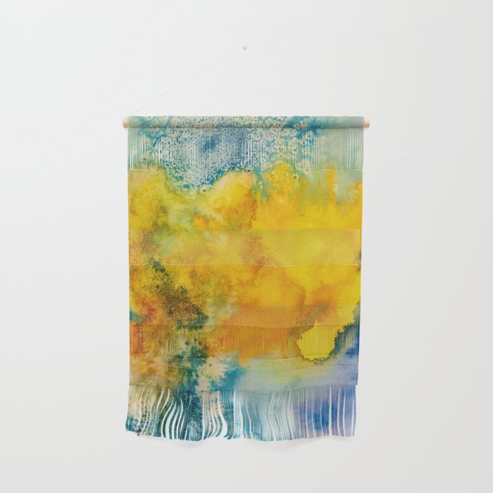 yellow storm Wall Hanging