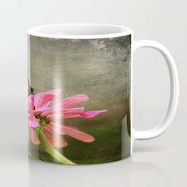 Monarch Butterfly and Pink Zinnia Coffee Mug