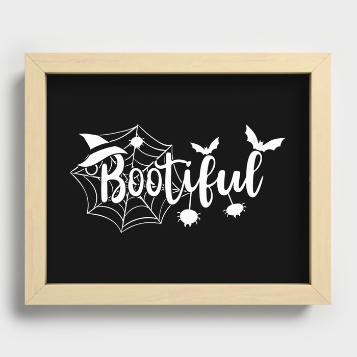 Bootiful Halloween Spooky Cool Recessed Framed Print