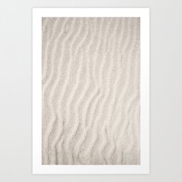 Sand Ripples | Beach | Abstract | Landscape Photography | Seascape Art Print | Vacation, Sandripples, Nude, Landscape, Soft Color, Summer, Beach, Simple, Minimal, Sand Home Decor 