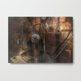Corridors and Clocks Metal Print | Architecture, Digital, Abstract, Collage 