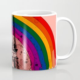 rainbow over la tour effel Coffee Mug