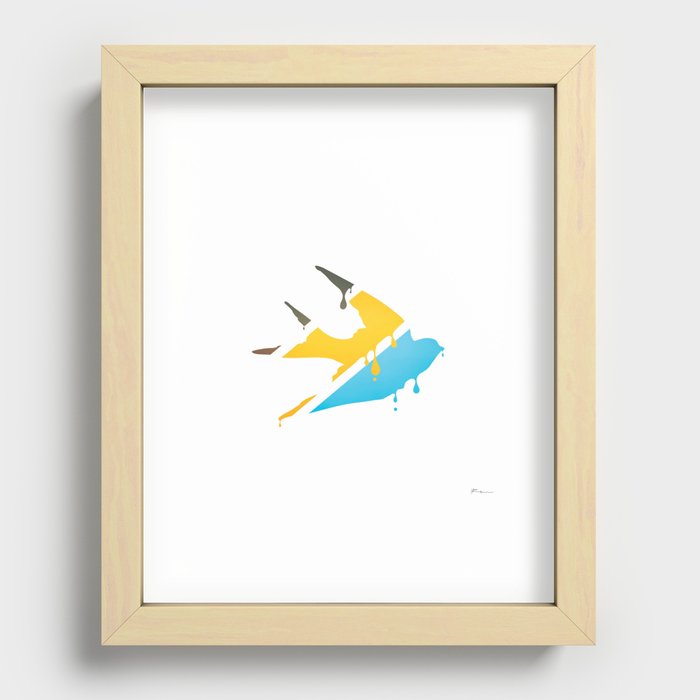 HAVE A NICE FLIGHT Recessed Framed Print