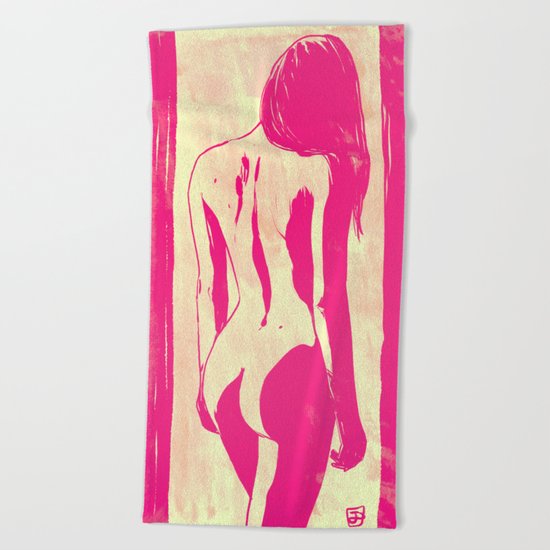 Pretty in Pink Beach Towel