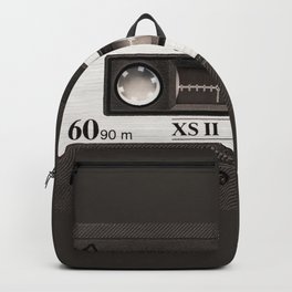 Cassette Tape Black And White #decor #society6 #buyart Backpack | Digital, Photo, Retro, Vintage, Homedecor, 80S, Stereo, Pop Art, Fun, Tape 