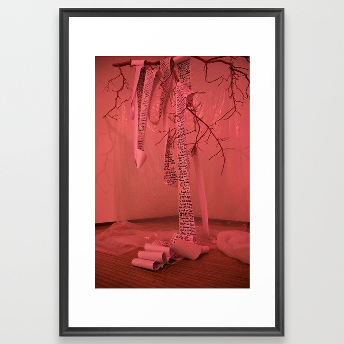 Branch & Unraveled Scrolls Framed Art Print
