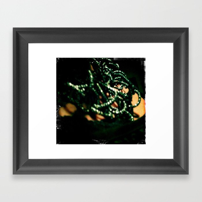 Darken beads Framed Art Print