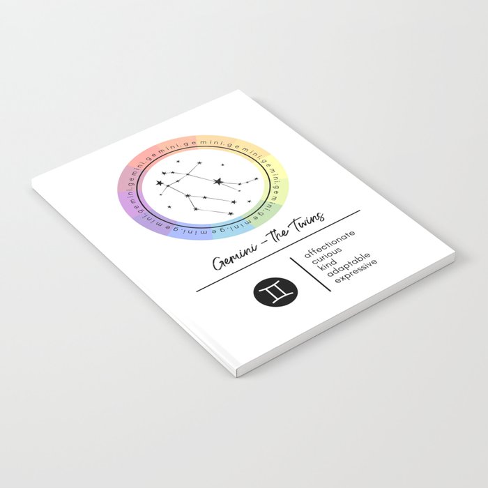 Gemini Zodiac | Color Wheel Notebook