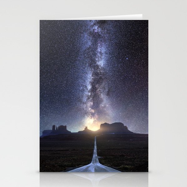 Monument Valley Milky Way Stationery Cards