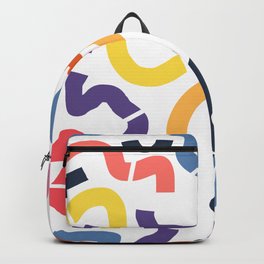 Bold color abstract pattern 01 Backpack