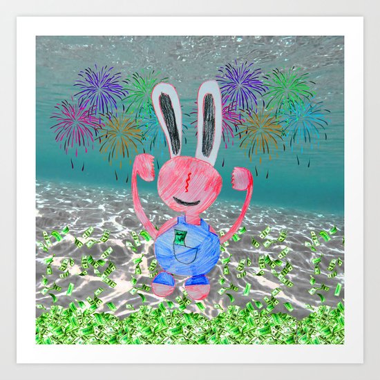 Money Money | Lord Stingy | Kids Painting Art Print