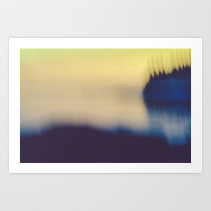 coastal maine abstract - abstract seascape photography Art Print