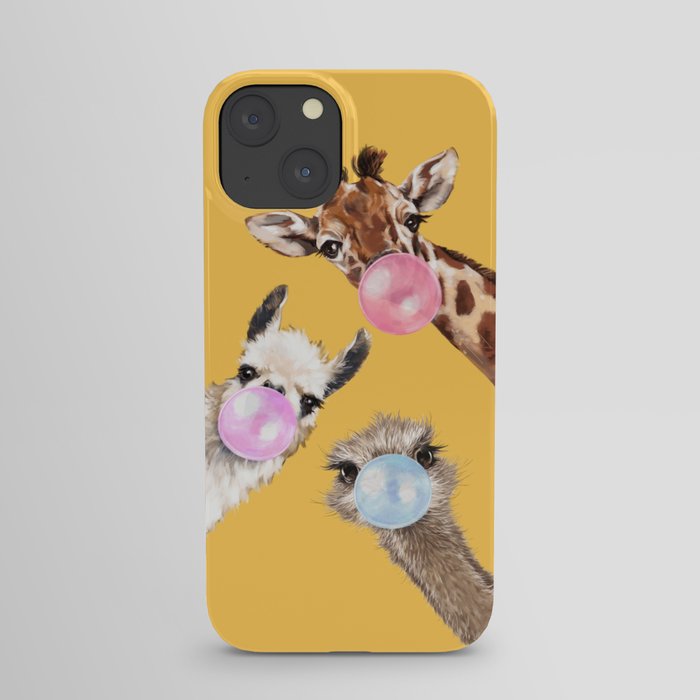 Bubble Gum Gang in Yellow iPhone Case